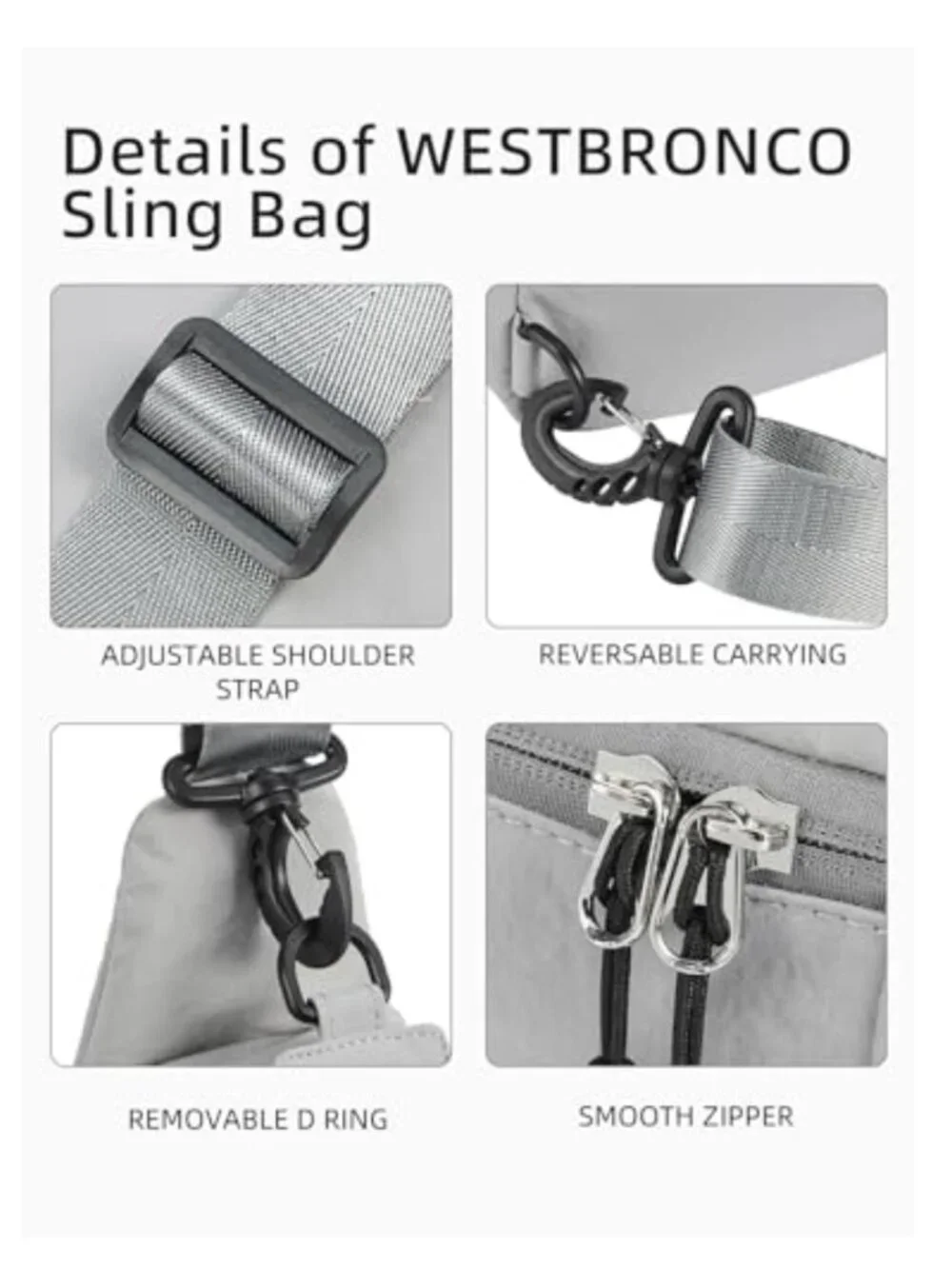 Waterproof Nylon Crossbody Sling Backpack for Women, Travel Casual